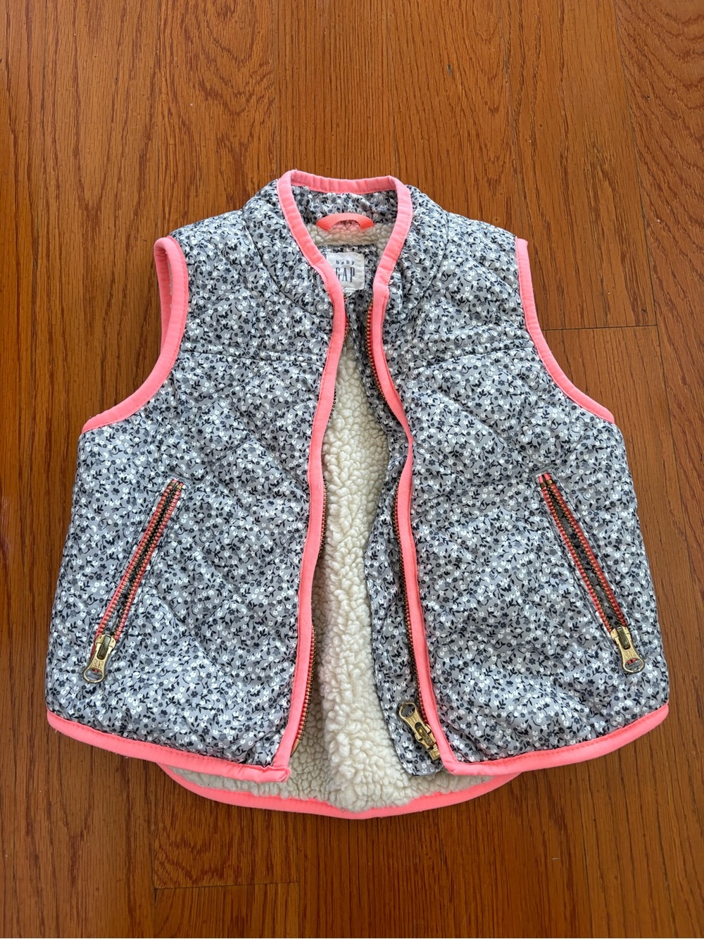 Gap Kids Floral Fleece Vest